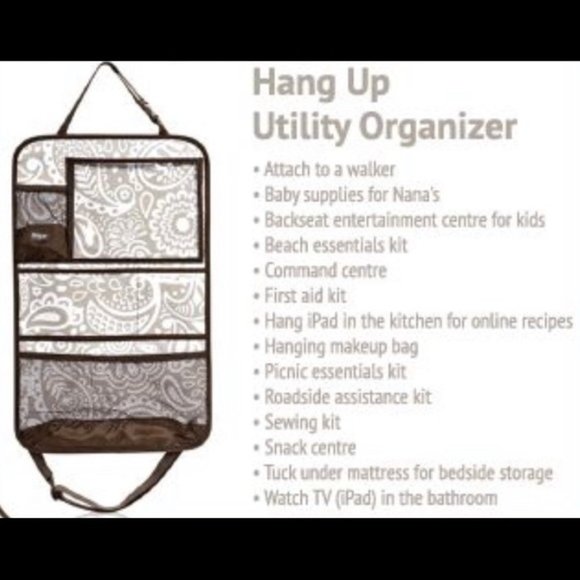 Thirty-one Hang Up Organizer - Taupe Playful Parade - NWT - Picture 4 of 4